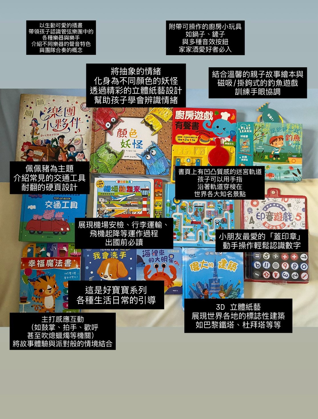 最近常翻的繪本與遊戲書